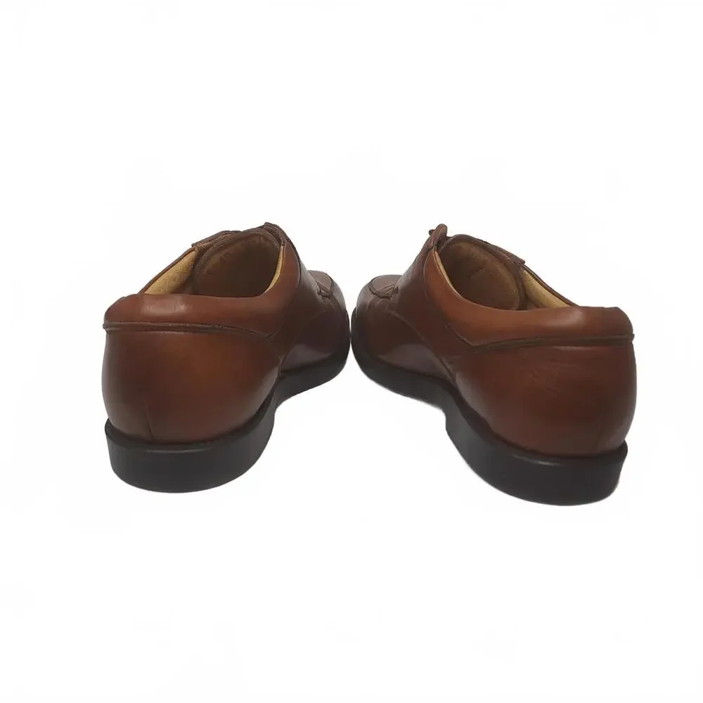 Tauer &‎ Johnson Men's Brown Leather Derby Shoes Size 10
